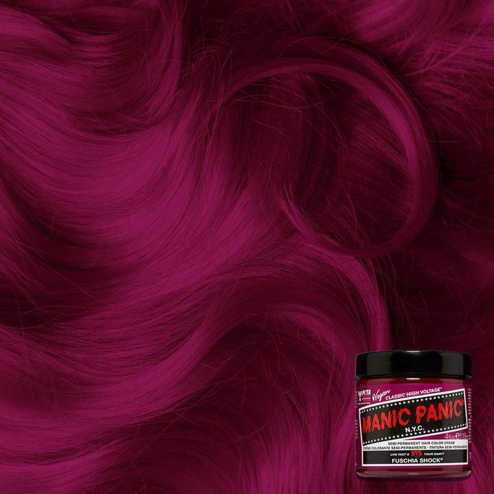 Actual product image Skybound Fuschia Shock Classic Cream Vegan Cruelty Free Pink Semi Permanent Hair Dye 118ml (Fuschia Shock)