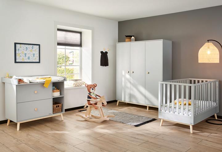 Immagine prodotto Pinolino Set per la cameretta dei bambini 'Dusk' grande, 3 pezzi. (Armadi bambini, Culla, Fasciatoio)