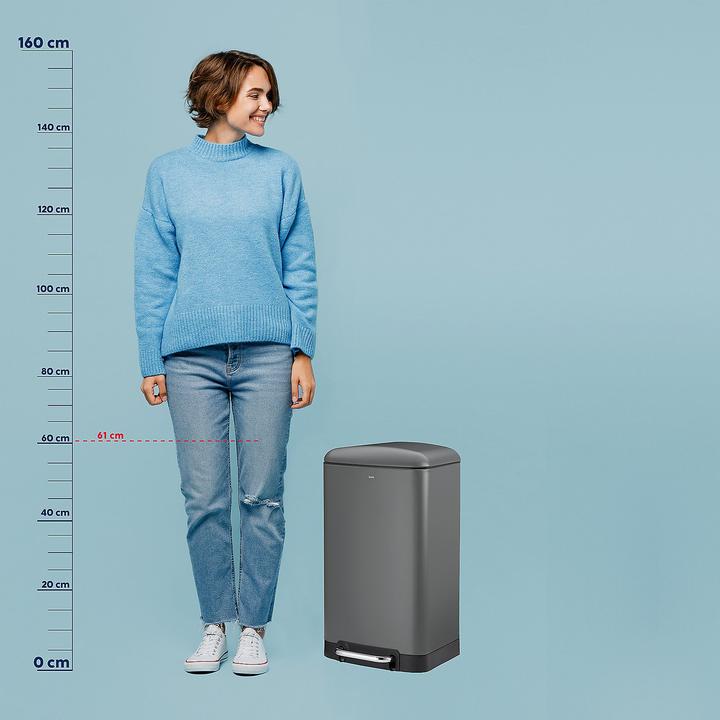 Actual product image Kela Davino grey pedal bin (30 l)