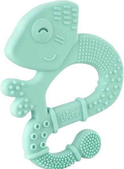 Actual product image Chicco Bite ring with soft bristles - EIDECHSE BLUE, - 2m+