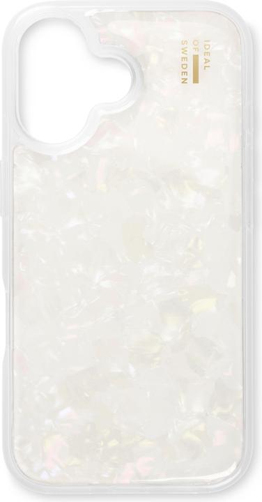 Actual product image iDeal Of Sweden iPhone 16 Pearlised Case - White (Apple iPhone 16)