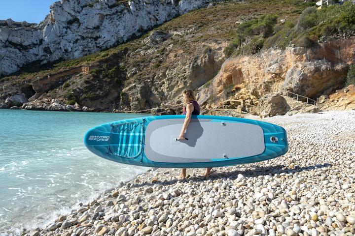 Actual product image Bestway Hydro Force Aqua Drifter View Inflatable Stand-Up Paddleboard Set with Built-in Window 3.35 m