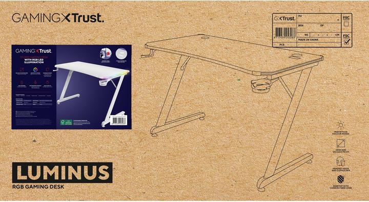 Immagine prodotto Trust GXT 709W LUMINUS Scrivania Gaming