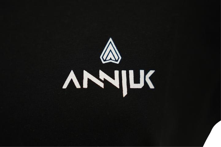 Actual product image Annjuk T-Shirt Black Logo Small Men M (M)