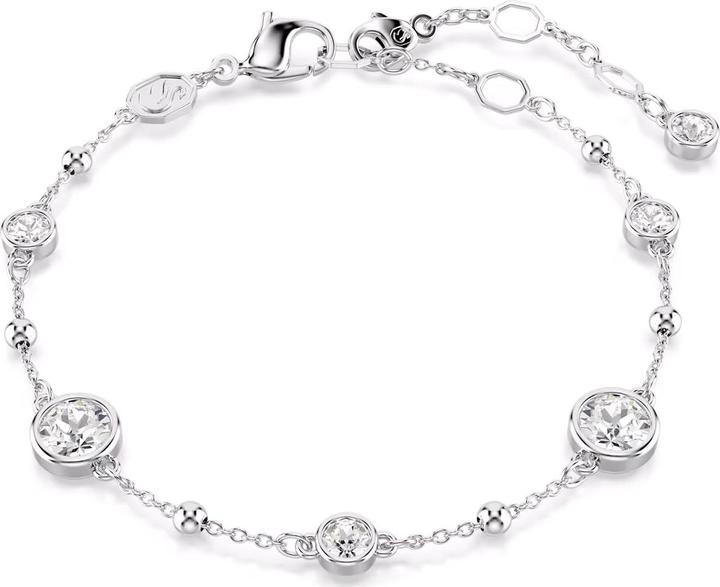 Immagine prodotto Swarovski Bracciale in ambra taglio rotondo bianco (19.50 cm, Metallo Swarovski)