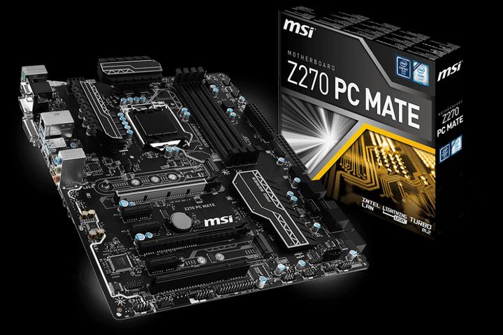 Image du produit MSI Z270 PC Mate (LGA 1151, Intel Z270, ATX)