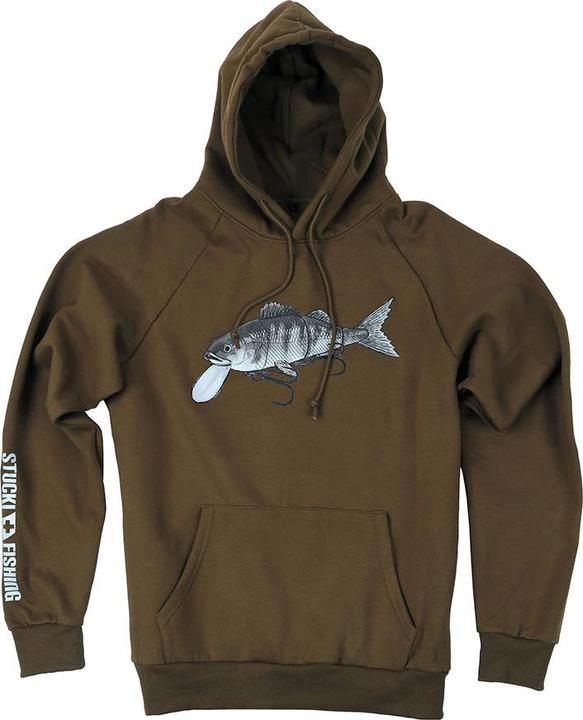 Stucki Fishing Because Fanatics Hoodie Olive (XXL)
