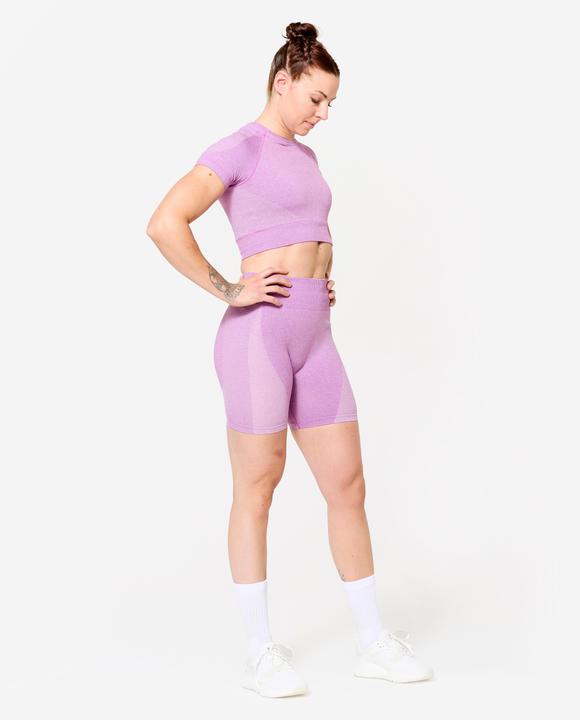 Produktbild Domyos Shorts nahtlos hoher Bund - rosa (L)