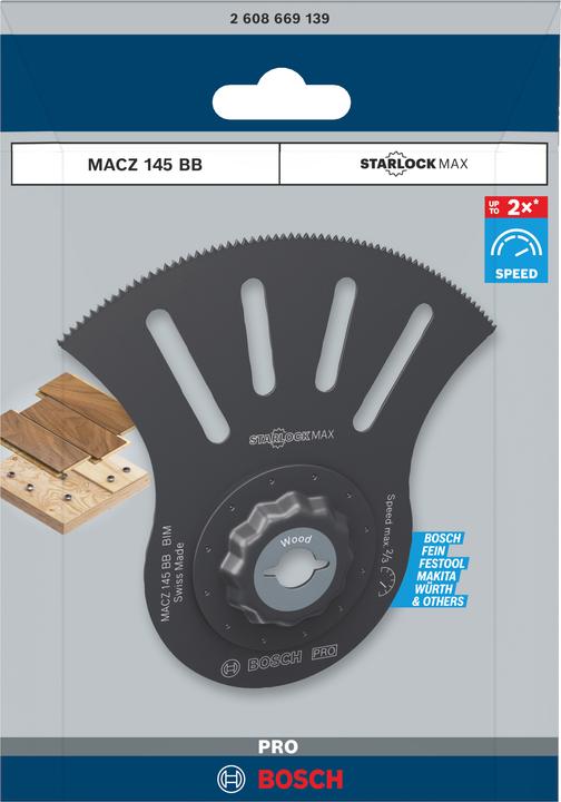 Actual product image Bosch Professional Zubehör PRO MACZ 145 BB blade for multifunction tools, 100 x 50 mm