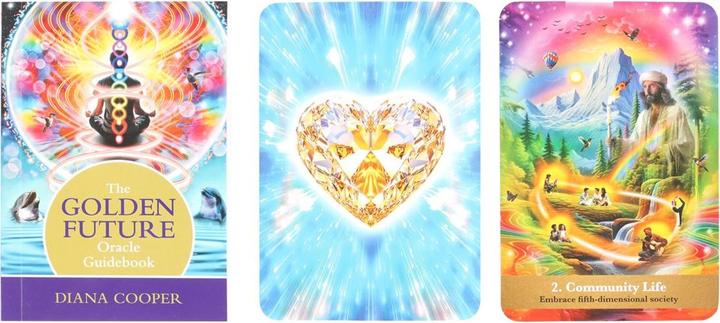 Actual product image The Golden Future Oracle Cards