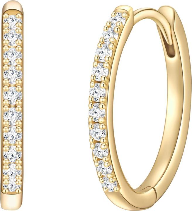 Glanzstücke München Damen Sterling Silber Zirkonia gelbgold - 31954 (Sterling Silber)