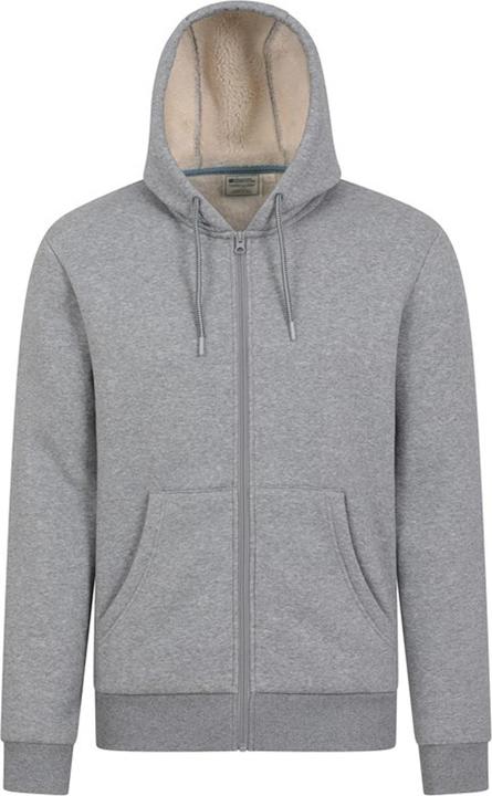 Actual product image Mountain Warehouse Mens Dalton Borg Lined Full Zip Hoodie (4XL)