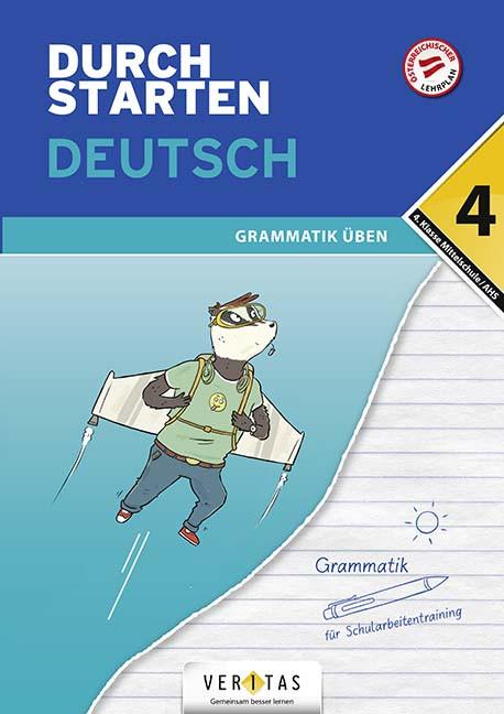 Immagine prodotto Durchstarten Deutsch 4. Klasse Mittelschule/AHS Grammatik üben (Tedesco, Vera Igler, 2021)