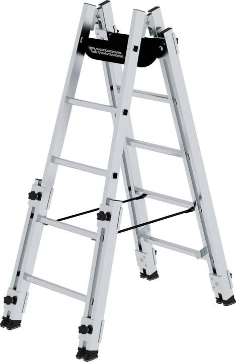 Produktbild Munk Sprossen-Stehleiter treppengängig 2x5 Sprossen (Stehleiter, 150 cm)