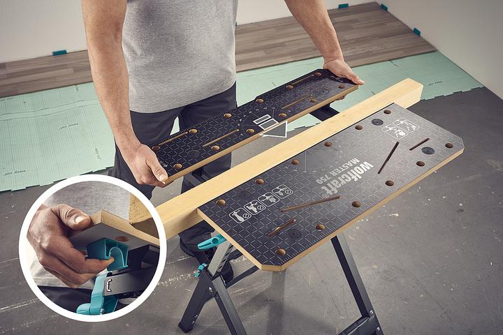 Produktbild wolfcraft wolfcraft 1 MASTER 750 ERGO Spanntisch (70 cm, 68 cm)
