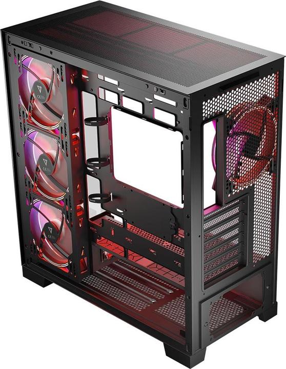 Produktbild Modecom Computergehäuse Volcano SPACE APEX ARGB MIDI USB 3.0 X 2 CYPE-C (mATX, Mini-ITX)