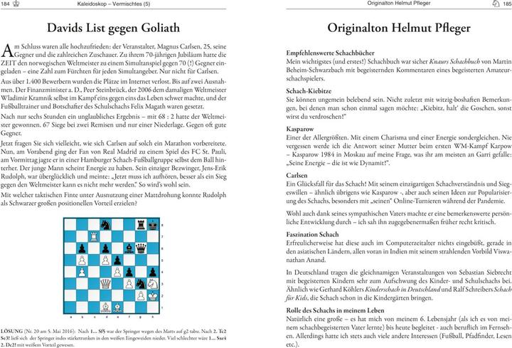 Produktbild 40 Jahre Schach im ZEITmagazin (Deutsch, Helmut Pfleger, Stolze Raymund, 2022)