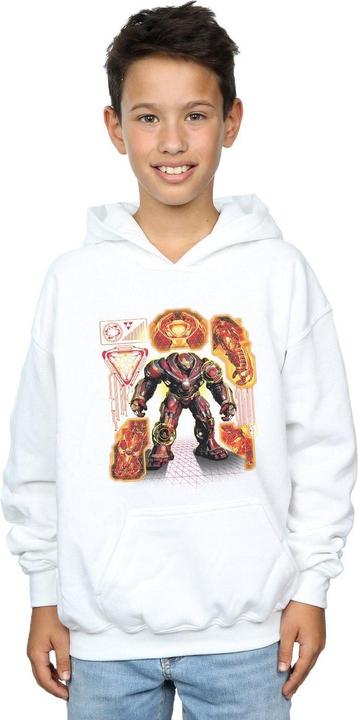 Immagine prodotto Avengers Infinity War Hulkbuster Blueprint Felpa con Cappuccio Ragazzi (116)