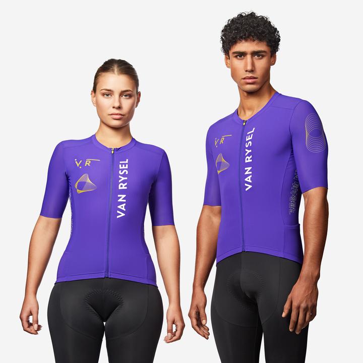 Image du produit Van rysel Maillot de vélo route manches courtes été unisexe - RACER 2 violet (XL)