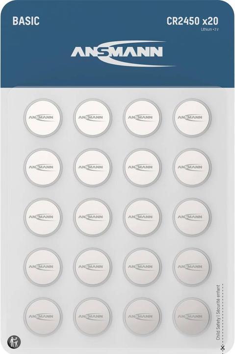 Image du produit Ansmann Basic (20 pcs, CR2450, 600 mAh)