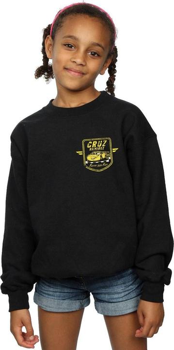 Actual product image Disney Girls Cars Cruz Ramirez Faux Pocket Logo Sweatshirt (140, 146)