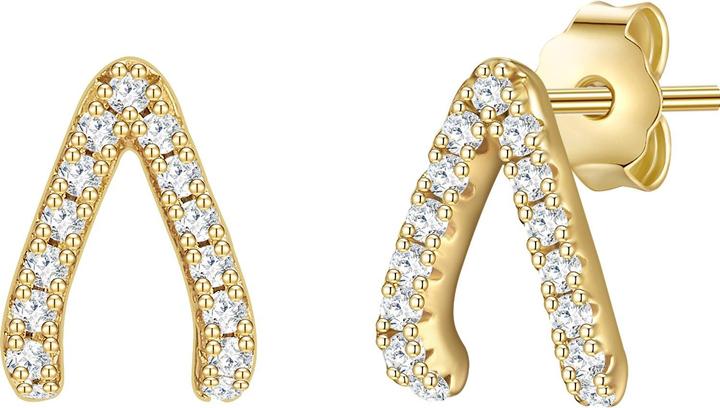 Produktbild Glanzstücke München Damen Sterling Silber Zirkonia gelbgold - 28427 (Sterling Silber)