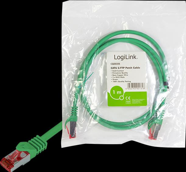 Produktbild LogiLink Netzwerkkabel (S/FTP, CAT6, 10 m)