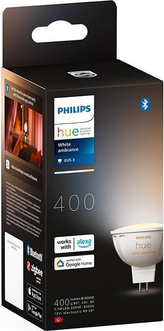 Actual product image Philips Hue White Ambiance (GU5.3, 5.10 W, 400 lm, 1 x, G)