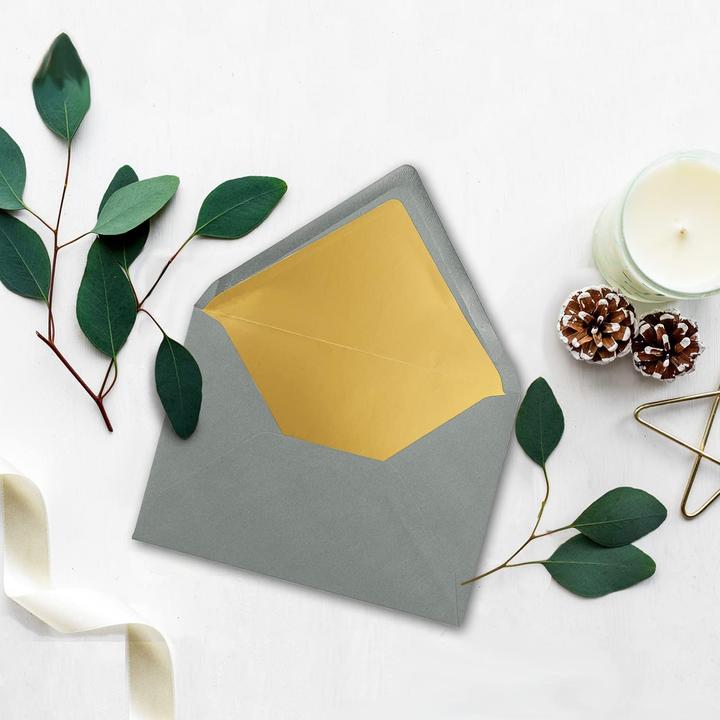 Immagine prodotto Neuser Papier Gold-gefütterte Briefumschläge C5 (50 Stück) (C5, 50 x)