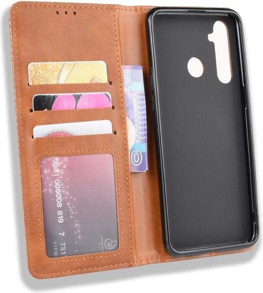 Productafbeelding MU Classic Retro Lederen Boekomslag Serie (Realme 5 Pro)