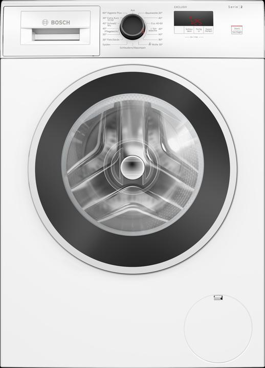 Produktbild Bosch Hausgeräte Serie 2, Waschmaschine, Frontlader, 7 kg, 1400 U/min., WGE02490 (7 kg, Links)