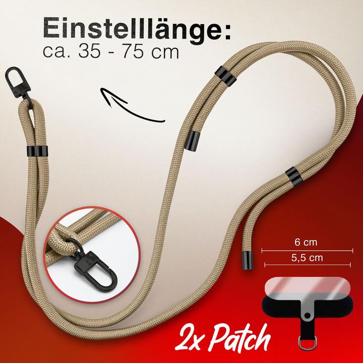Actual product image Nalia HoldMe Lanyard Handykette - Universal Trageband für Smartphones - Verstellbar, Soft & Elastisch