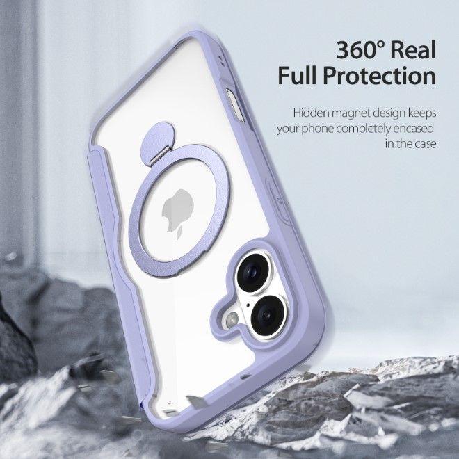 Produktbild Dux Ducis Skin X Pro 360° Ring Stand Series Lederhülle (Apple iPhone 16)