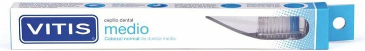 Actual product image Vitis Zahnbürste Mittel Blau (Medium, 1 x)
