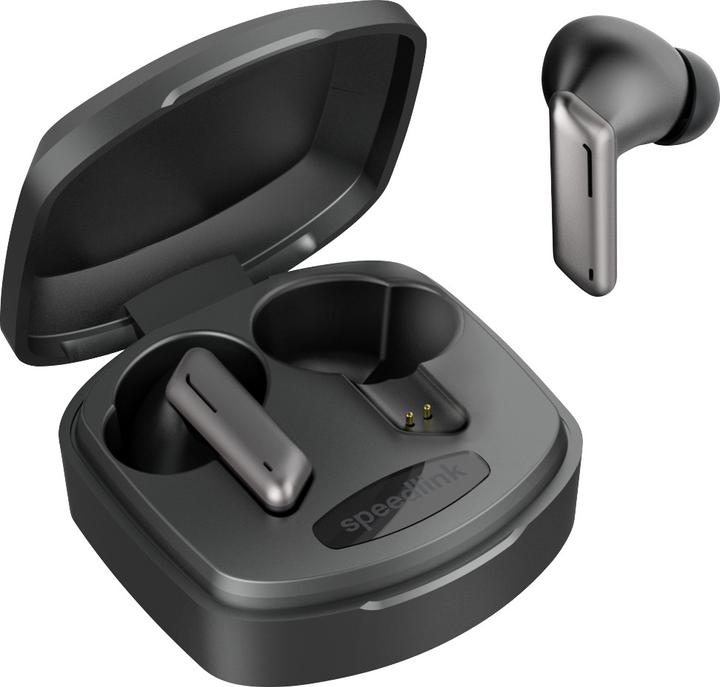 Image du produit Speedlink Écouteurs intra-auriculaires VIVAS True Wireless, gris Écouteurs intra-auriculaires, noir (12 h, Sans fil)