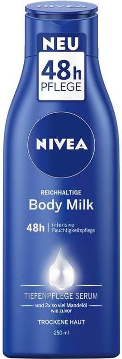 Actual product image NIVEA body body milk, 250ml bottle (Body milk, 250 ml)