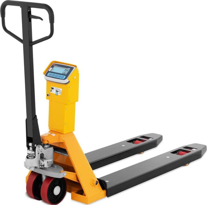 Produktbild TEM Hubwagen mit Waage Plattformwaage Hubwagen Waage Paletten Waage 2.000 kg