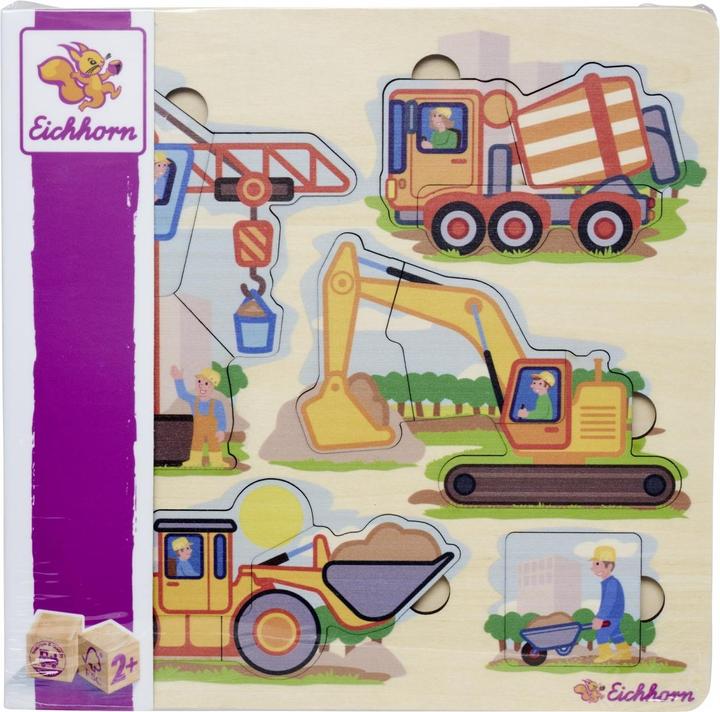 Eichhorn Puzzle EH Véhicules de chantier (12 pièces)