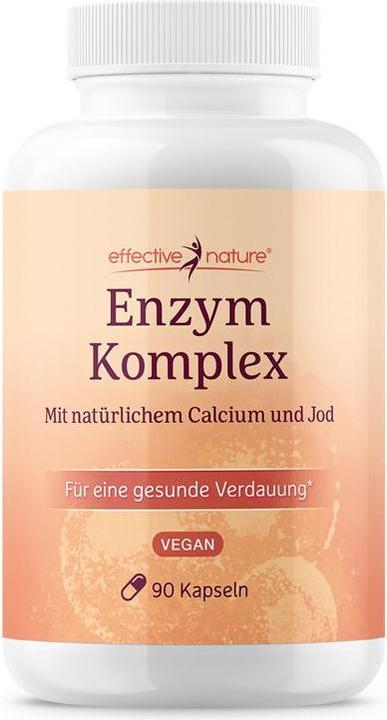 Image du produit Effective Nature Complexe d'enzymes avec calcium 90 gélules (90 pièce(s), Capsules, 90 g)