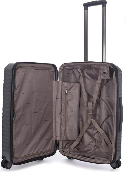 Produktbild Stratic Bright+ 4 Rollen Trolley M 66 cm mit Dehnfalte (73 l, M (50 - 90l))