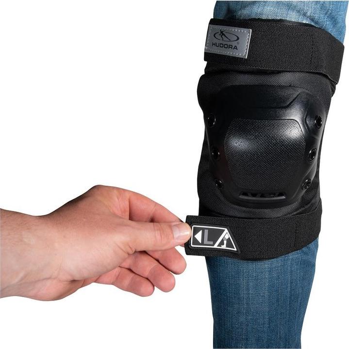 Actual product image Hudora Biomechanical protector set Pro, XL (XL, Elbow protectors, Knee pad, 6 pieces)