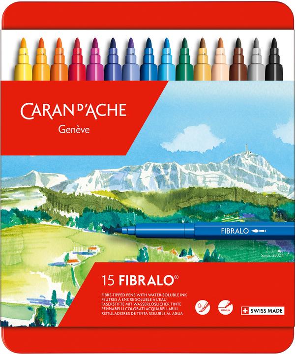 Produktbild Caran d'Ache Fibralo Metallschachtel (Mehrfarbig, 15 x)
