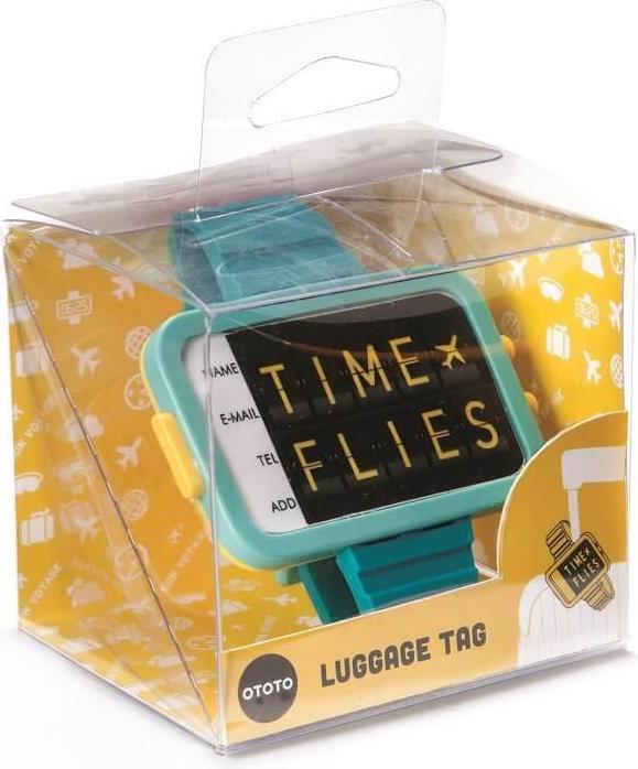 Produktbild Ototo Time Flies - Gepäckanhänger, Türkis (Dokumenten- & Geldtasche)