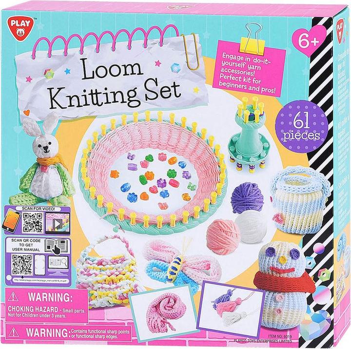 Immagine prodotto Play Set per lavorare a maglia con il telaio, 61 pezzi.