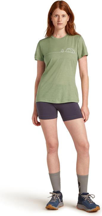 Actual product image Icebreaker Women's Merino150 TechLite S/S Single Line Camp (M)