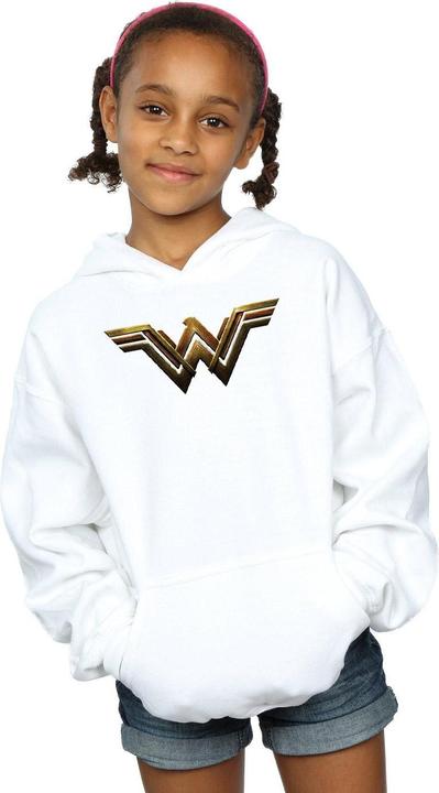 Actual product image Girls Justice League Movie Wonder Woman Emblem Hoodie (152, 158)