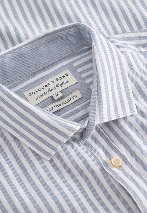 Produktbild Colours & Sons Langarmhemd Shirt Brushed Twill Stripes (L)