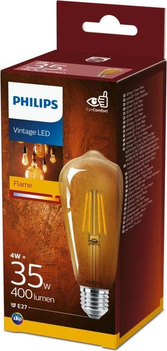 Actual product image Philips Amber (E27, 3.10 W, 250 lm, 1 x, F)