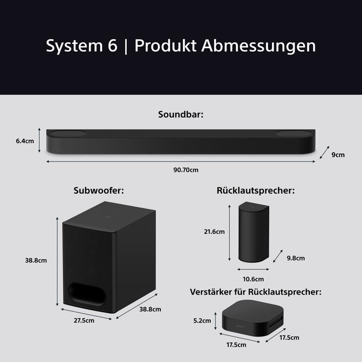Immagine prodotto Sony Bravia Theatre System 6 (1000 W, 5.1 canali)