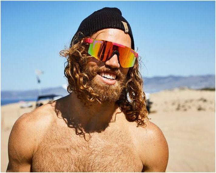 Actual product image Pit Viper The Radical Polarized Double Wide (Pink, Blue)